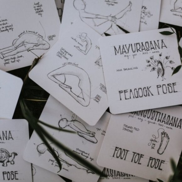 108 Love Asanas Yoga Flashcards Mira Shani & Meghan Flaherty - Picture 2 of 4